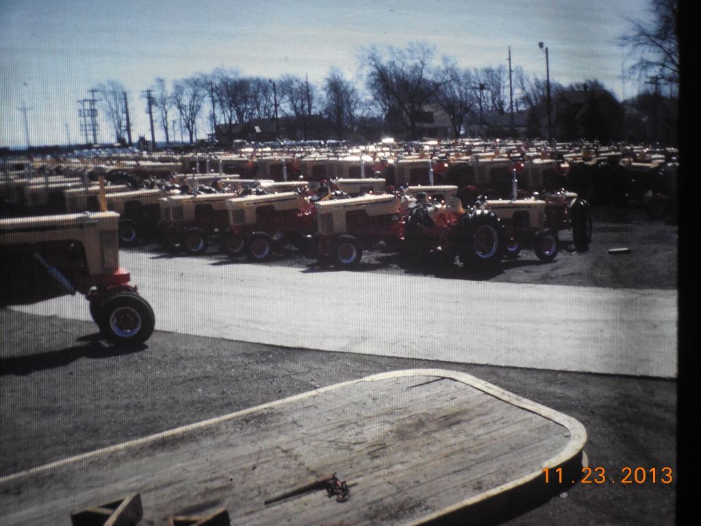 Case factory Racine, WI 1966 New 30 Series Tractors.